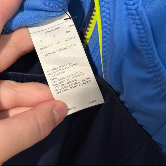 NWT Nike Swim active Tank Top Womens Size S colorblock racerback tankini - Picture 10 of 10